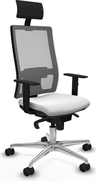 Sedia da ufficio Horna Piqueras y Crespo, modello 1D086N1, colore bianco
