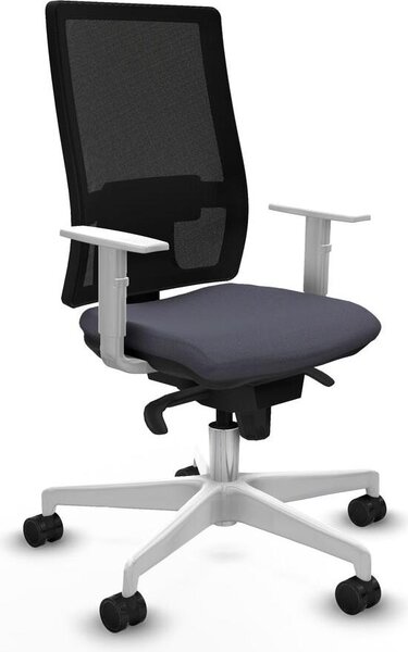 Sedia da ufficio Piqueras y Crespo, modello 4B026N0, colore grigio scuro