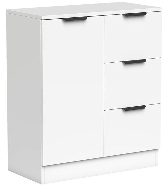 HOMCOM Madia Moderna con 3 Cassetti e Anta Soft-Close | Aosom Italy