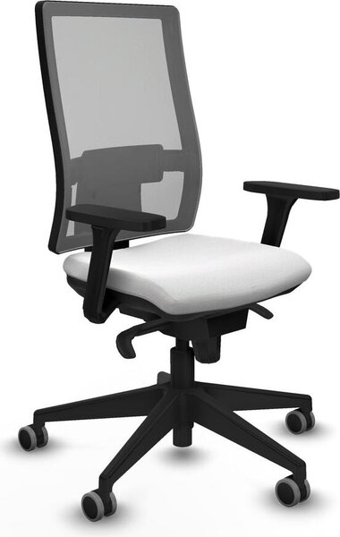 Sedia da ufficio Horna Piqueras y Crespo, modello 3D066G0, colore bianco