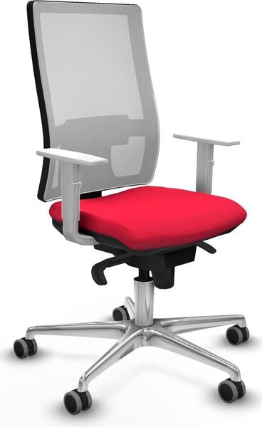 Sedia da ufficio Piqueras y Crespo, modello 4B086G0, colore rosso