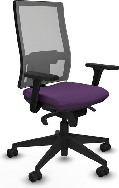 Sedia da ufficio Piqueras y Crespo, modello 3D066N0, colore lilla