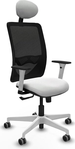 Sedia da ufficio con poggiatesta, modello Zulema Piqueras y Crespo, codice 1B026G1, colore bianco
