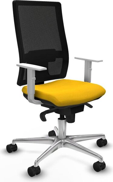 Sedia da ufficio Horna Piqueras y Crespo, modello 4B086N0, colore giallo