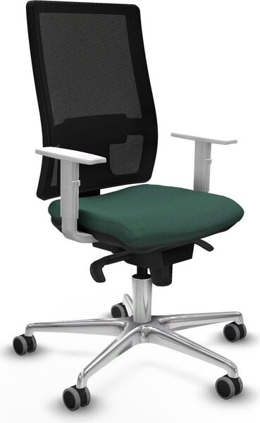 Sedia da ufficio Piqueras y Crespo, modello 4B086G0, colore verde