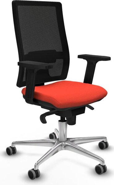 Sedia da ufficio Horna Piqueras y Crespo, modello 2D086G0, colore arancione scuro