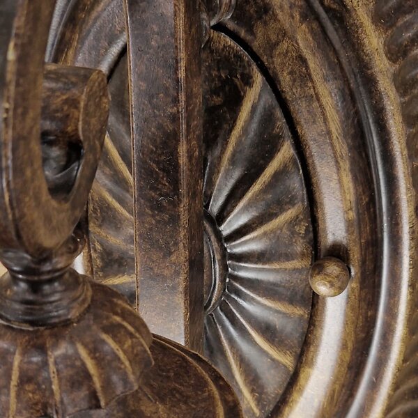 Applique da parete Elstead, Drawing Room, dimmerabile, Marrone / Ruggine, Soggiorno, Metallo, Antico