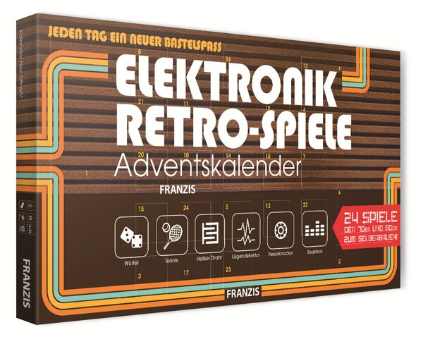 Calendario dell'Avvento 2018 a tema giochi elettronici retrò