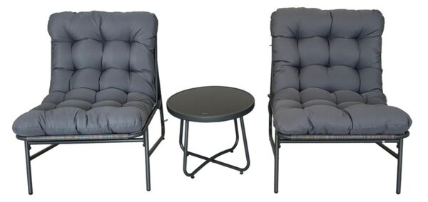 Set di mobili da giardino Amora Terrace antracite Garden Point