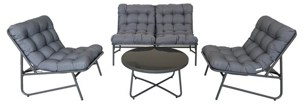 Set di mobili da giardino Garden Point Amora Coffee 4 antracite