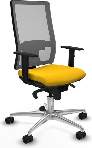 Sedia da ufficio Horna Piqueras y Crespo, modello 1D086N0, colore giallo