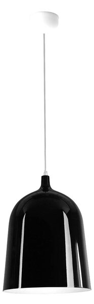Lampada a sospensione Aluminor Bottle, Ø 20 cm, nero/bianco