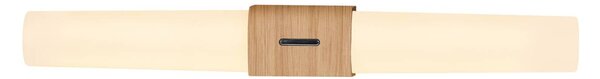 Nordlux Applique da parete Helva Double Basic, Legno chiaro, Bagno, Plastica, Applique