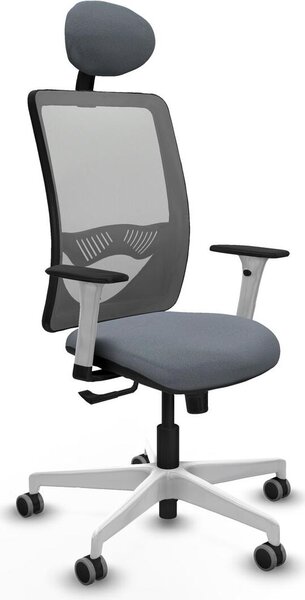 Sedia da ufficio con poggiatesta, modello Zulema Piqueras y Crespo, codice 1B026G1, colore grigio
