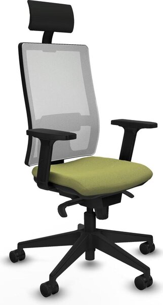 Sedia da ufficio Horna Piqueras y Crespo, modello 2D066N1, colore verde