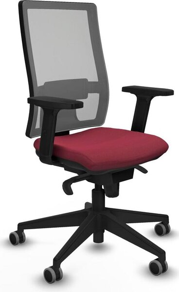 Sedia da ufficio Horna Piqueras y Crespo, modello 2D066G0, colore granata