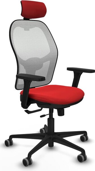 Sedia da ufficio con poggiatesta Jorquera Piqueras y Crespo 3D036G2 Rosso