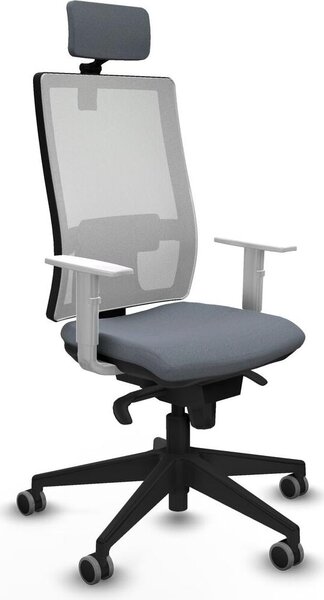 Sedia da ufficio Piqueras y Crespo, modello 4B066G2, colore grigio