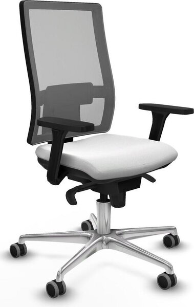 Sedia da ufficio Horna Piqueras y Crespo, modello 3D086G0, colore bianco