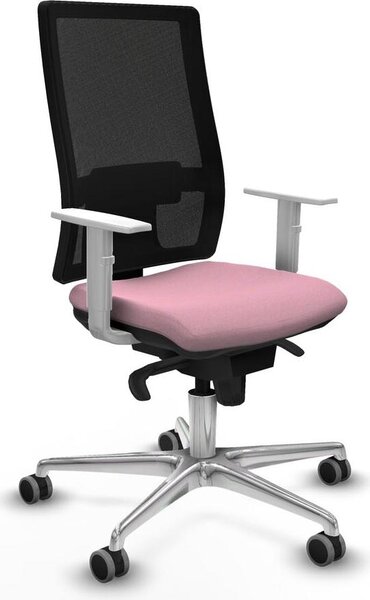 Sedia da ufficio Piqueras y Crespo, modello 4B086G0, colore rosa