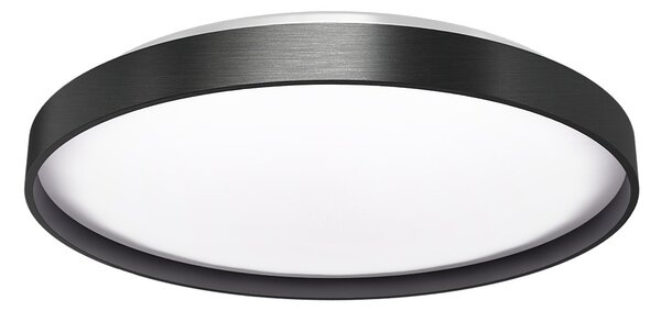 Plafoniera LED Tonda 36W Nera Ø40 cm Bianco Variabile CCT