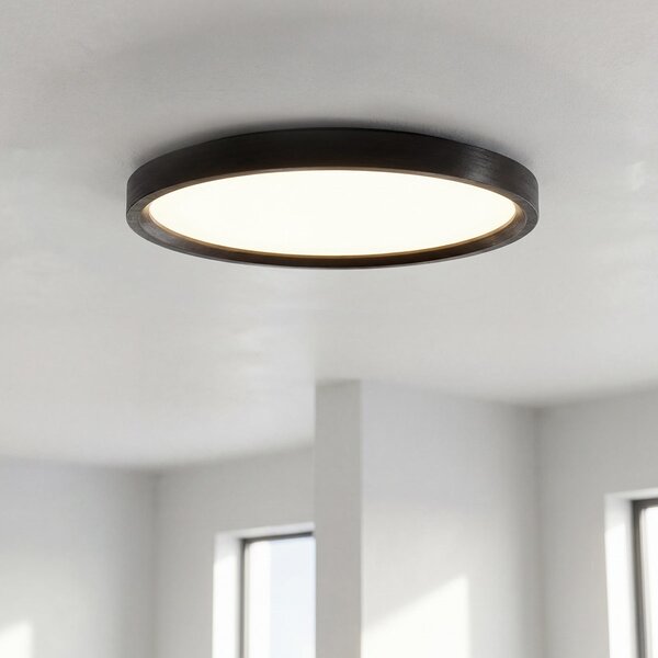 Plafoniera LED Tonda 36W Nera Ø40 cm Bianco Variabile CCT