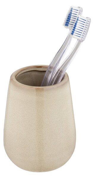 Portaspazzolino beige in ceramica Sirmione – Wenko