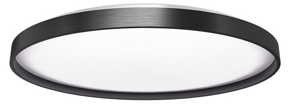 Plafoniera LED Tonda 60W Nera Ø50 cm Bianco Variabile CCT