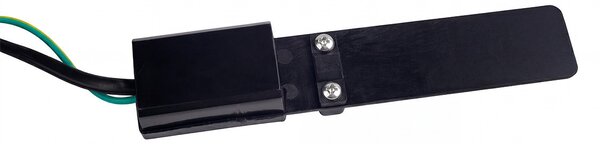 Paletto da Giardino 100cm Quadrato acciaio INOX Nero IP54 IK06 base E27