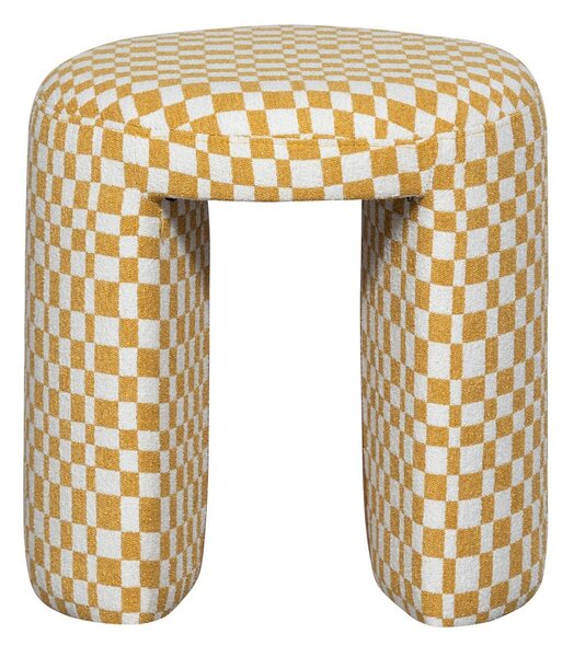 Sgabello giallo imbottito Charlie – WOOOD