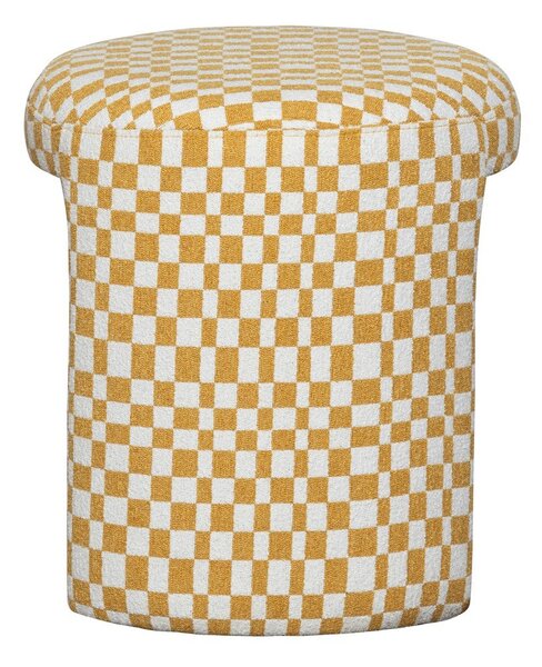 Sgabello giallo imbottito Charlie – WOOOD