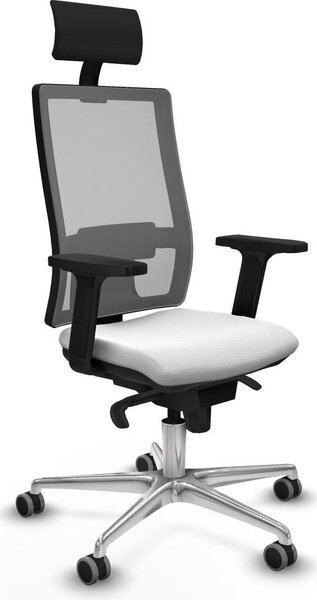 Sedia da ufficio Horna Piqueras y Crespo, modello 2D086G1, colore bianco