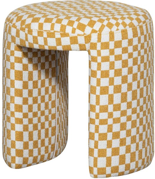 Sgabello giallo imbottito Charlie – WOOOD