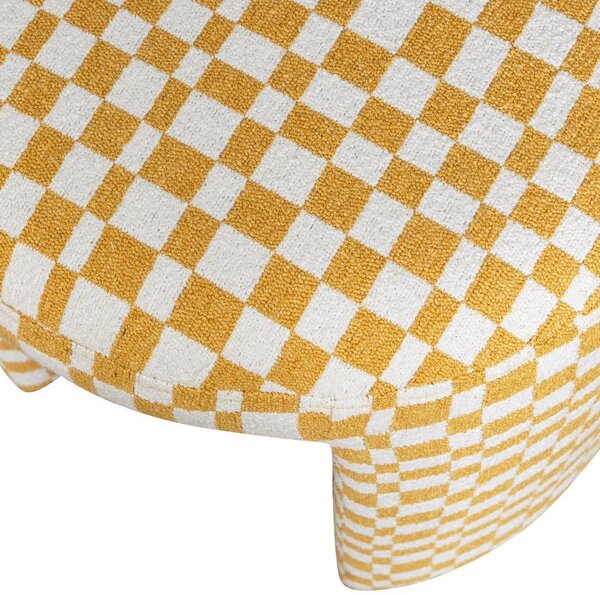 Sgabello giallo imbottito Charlie – WOOOD