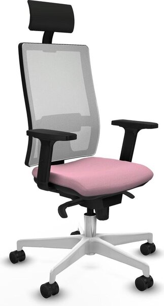 Sedia da ufficio Horna Piqueras y Crespo, modello 2D026N1, colore rosa