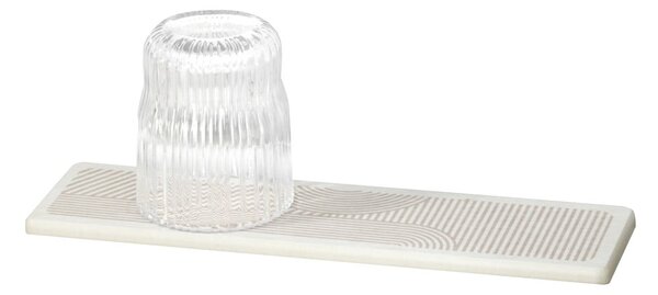 Tappetino scolapiatti beige in diatomite 30x8 cm Damon – Wenko