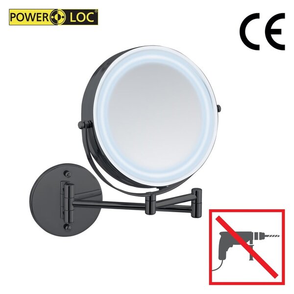 Specchio per make-up con illuminazione/con ingrandimento (con ingrandimento 5x) ø 25,5 cm Lumi – Wenko