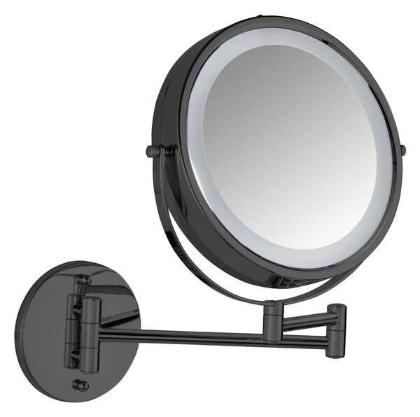 Specchio per make-up con illuminazione/con ingrandimento (con ingrandimento 5x) ø 25,5 cm Lumi – Wenko