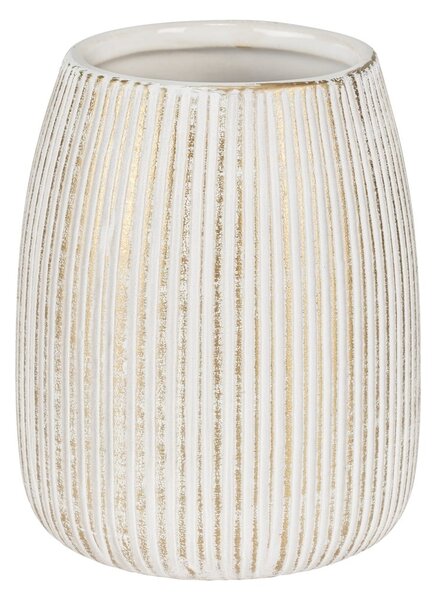Portaspazzolino bianco/dorato in ceramica Pascoli – Wenko