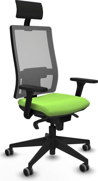 Sedia da ufficio Horna Piqueras y Crespo, modello 3D066G1, colore pistacchio
