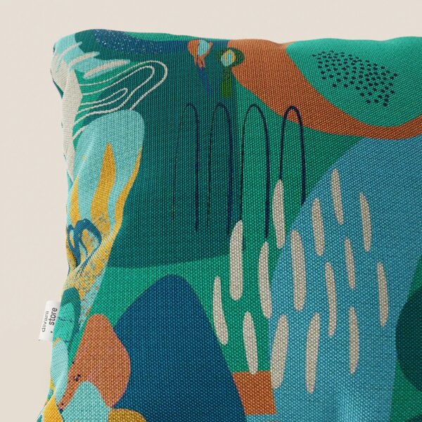 Joy collezione cuscini a fantasie multicolor in tessuto fresco cotone