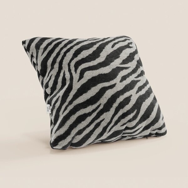 Wild cuscino in collezione Wild in microfibra impermeabile zebra