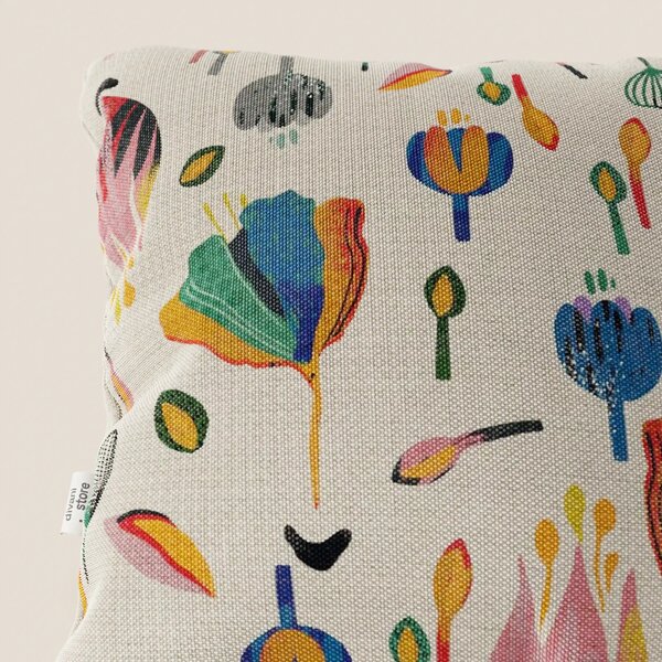 Joy collezione cuscini a fantasie multicolor in tessuto fresco cotone