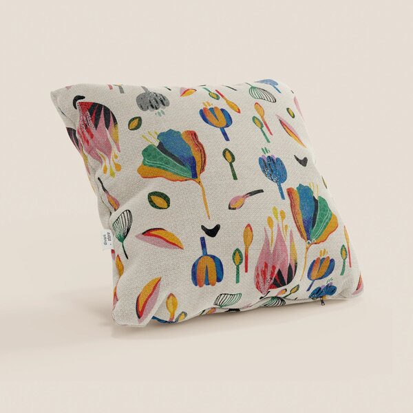 Joy collezione cuscini a fantasie multicolor in tessuto fresco cotone