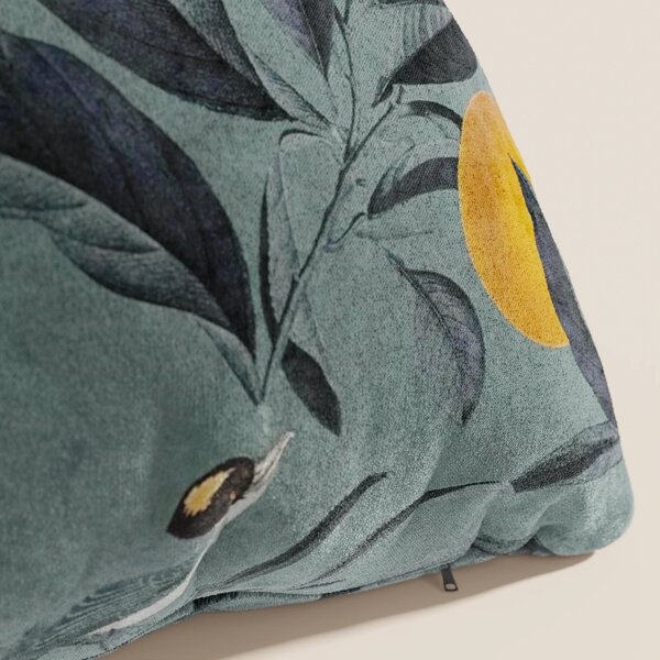 Lemon elegante collezione di cuscini a fantasia in velluto impermeabil
