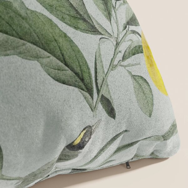 Lemon elegante collezione di cuscini a fantasia in velluto impermeabil