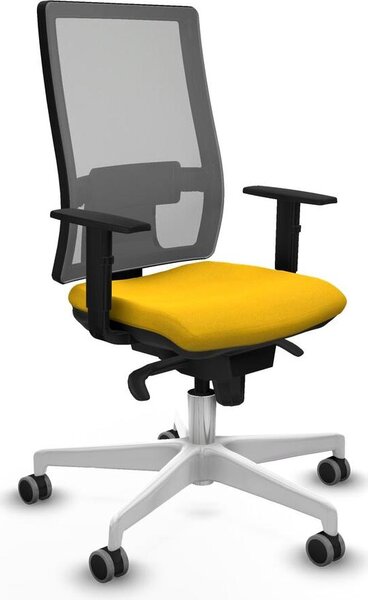 Sedia da ufficio Horna Piqueras y Crespo, modello 1D026G0, colore giallo