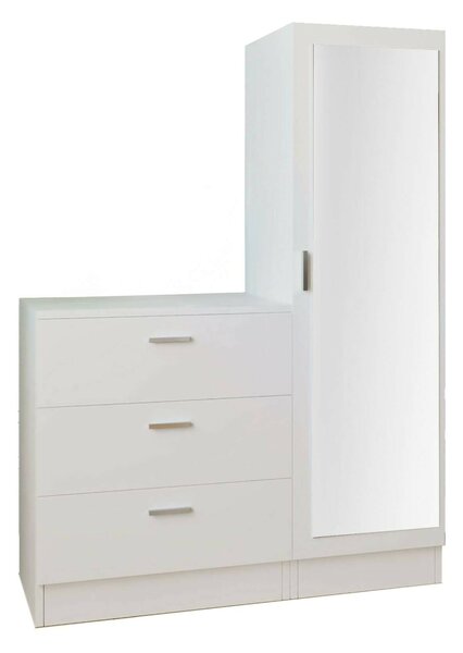 Mobile per ingresso con 3 cassetti bianco 60x72h cm - Jaime
