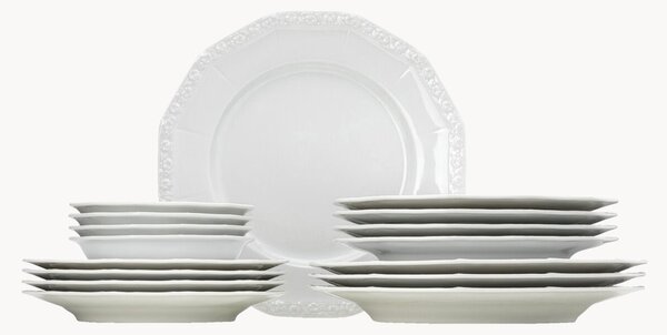 Servizio di piatti Maria White, 4 persone (16 pz)