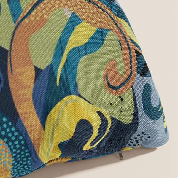 Joy collezione cuscini a fantasie multicolor in tessuto fresco cotone